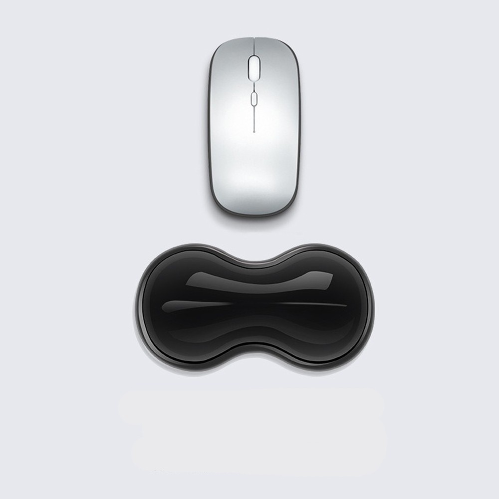 Cooling Silicone Single-Hand Wrist Rest – Smoke Black Ergonomic Support