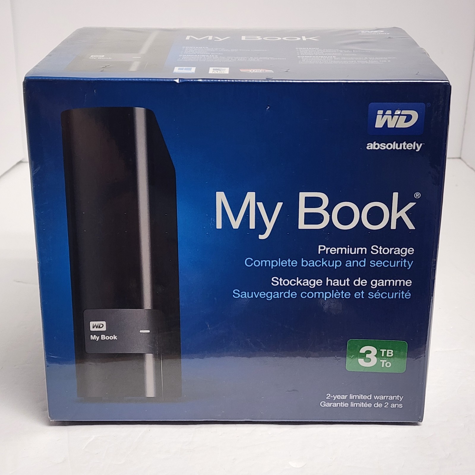 Western Digital My Book 3TB, External, (WDBFJK0030HBK-NESN) New factory sealed