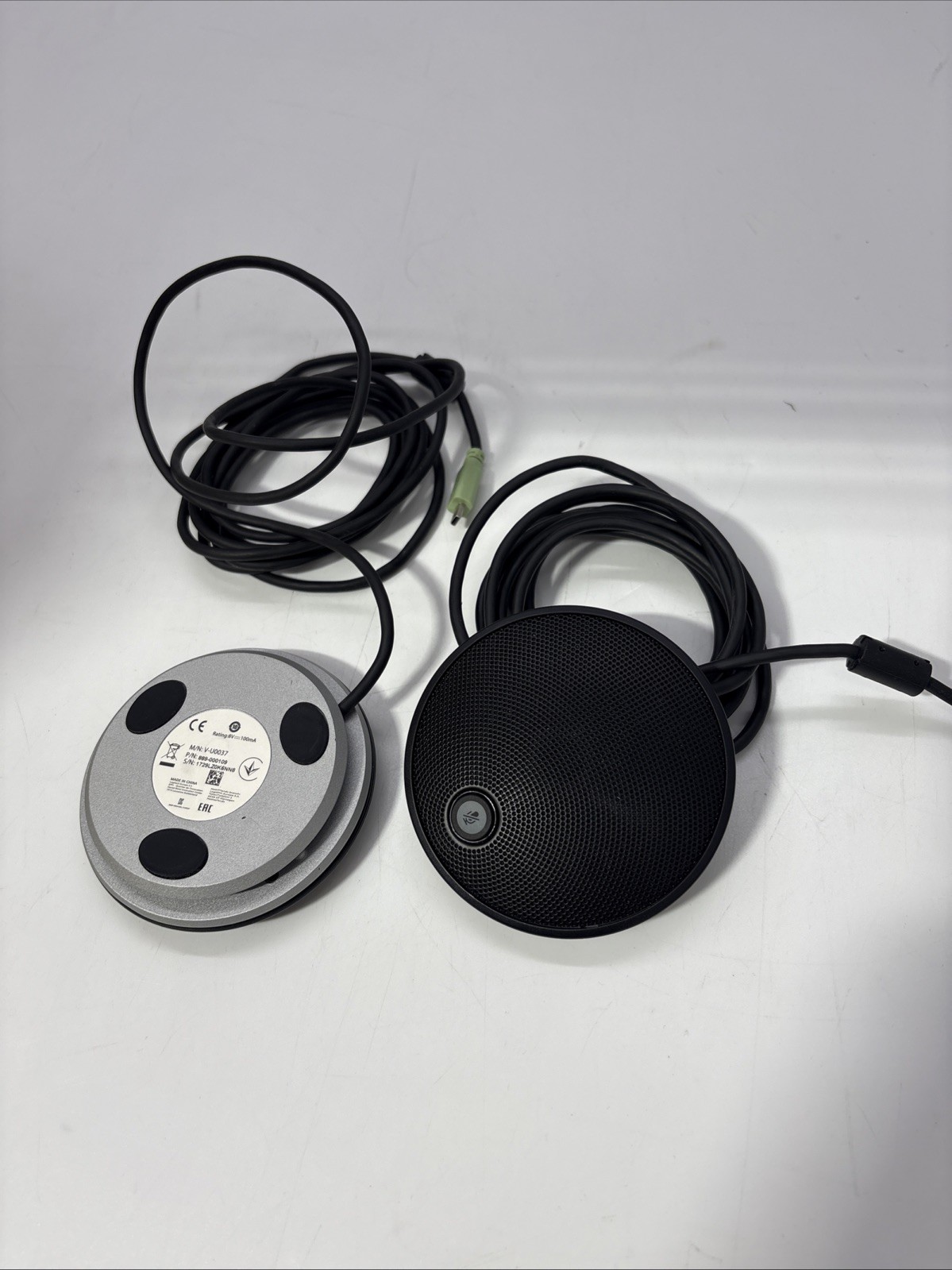 2 x Logitech GROUP Expansion Mic V-U0037 - Genuine Conference Mic Pair