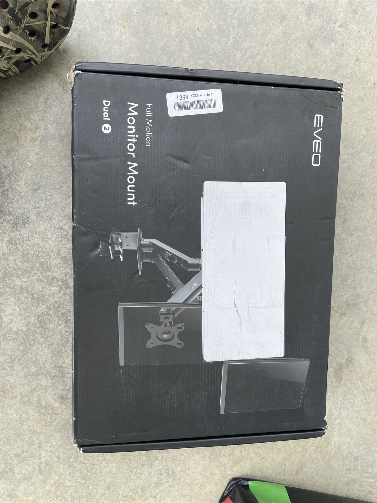 EVEO FULL MOTION DUAL 2 ARMED MONITOR DESK MOUNT