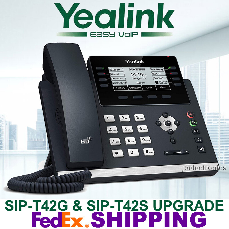 YEALINK SIP-T43U DUAL PORT GIGABIT HD SIP VoIP PHONE