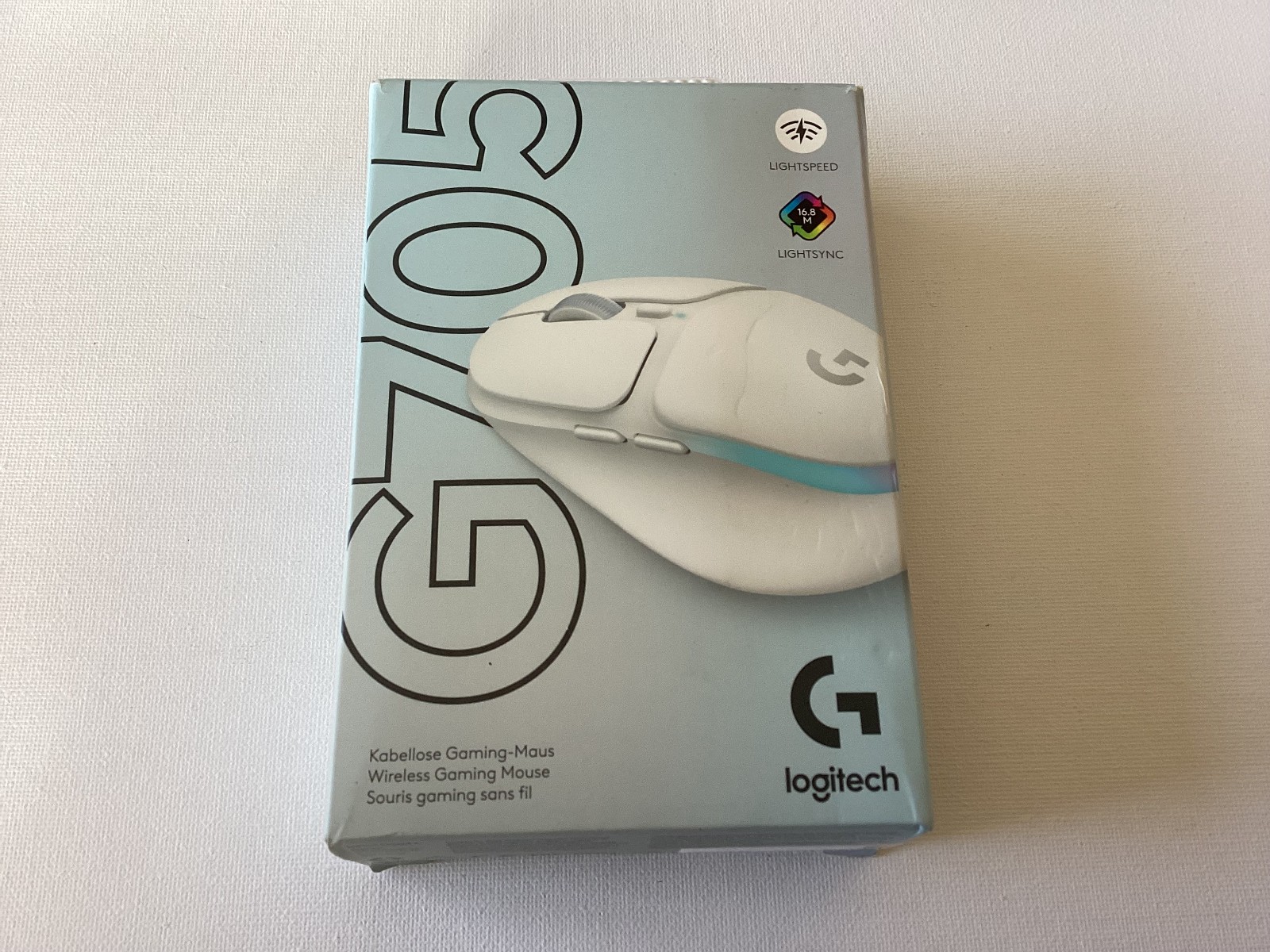 Logitech G705 Wireless mouse - Aurora collection - Gaming Mouse (White with RGB