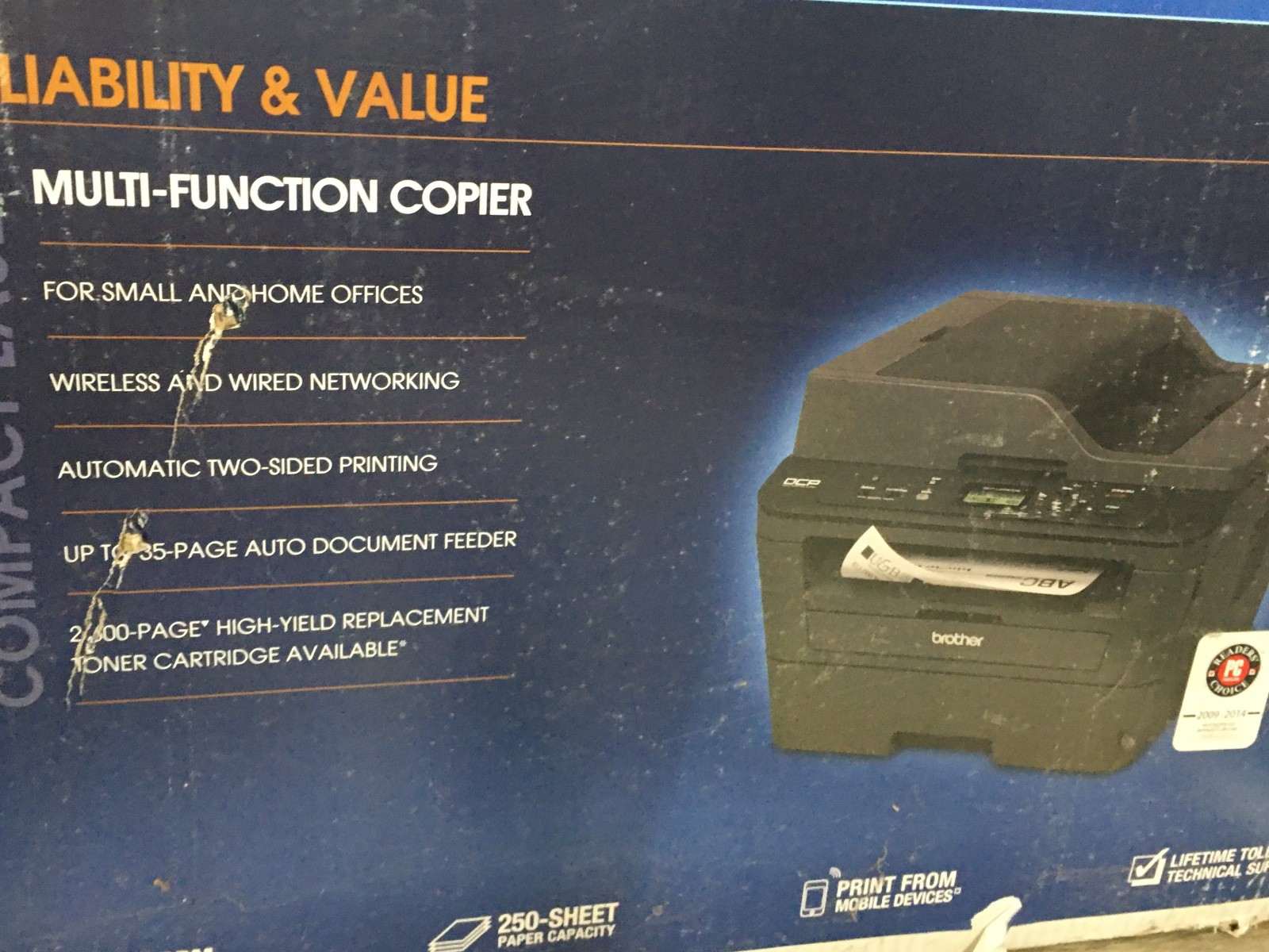 Brother DCP-L2540DW All-in-One Wireless Laser Multifunction Printer NEW