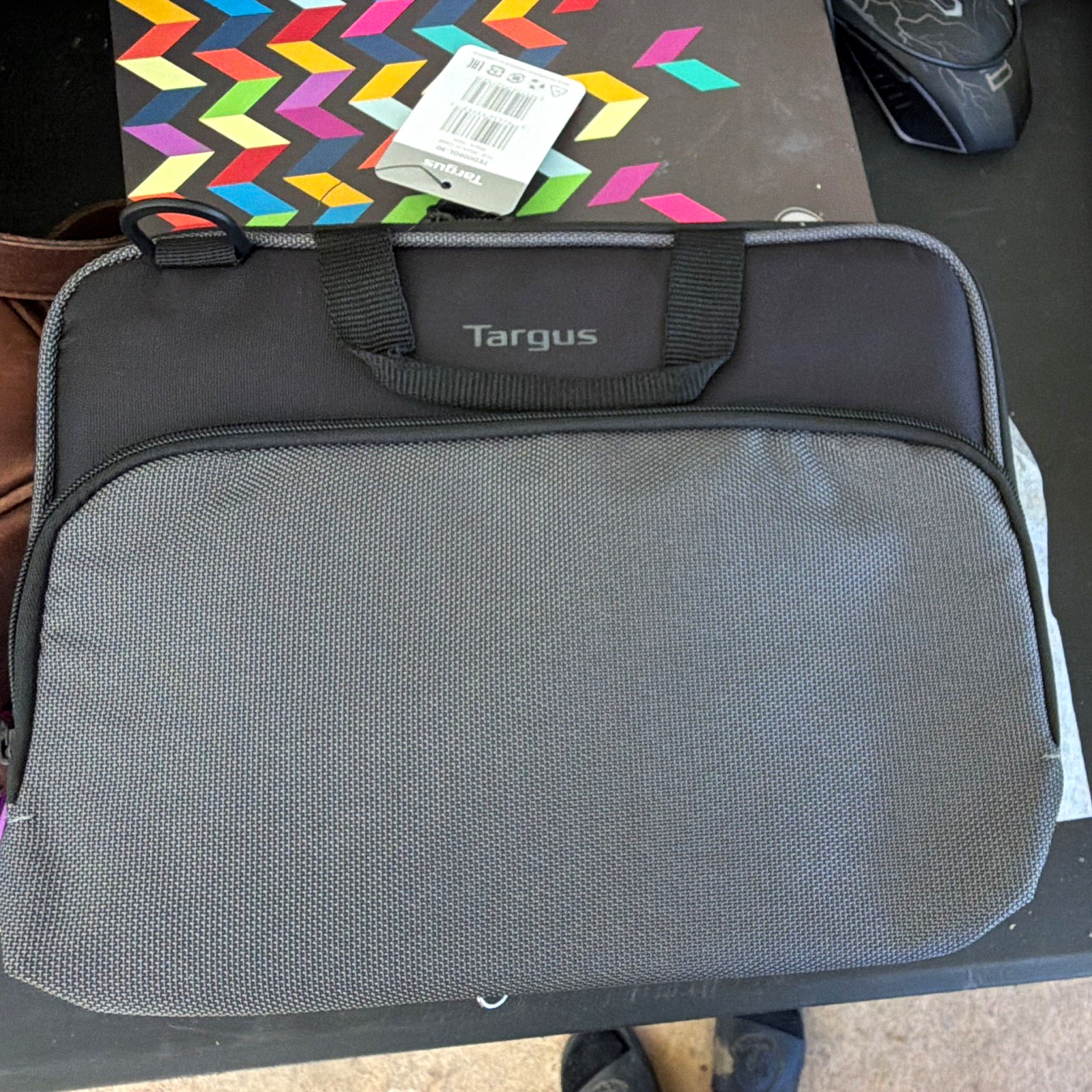 Targus 13” Work-in Case Briefcase Padded Nylon Black/Gray TED006GL-90