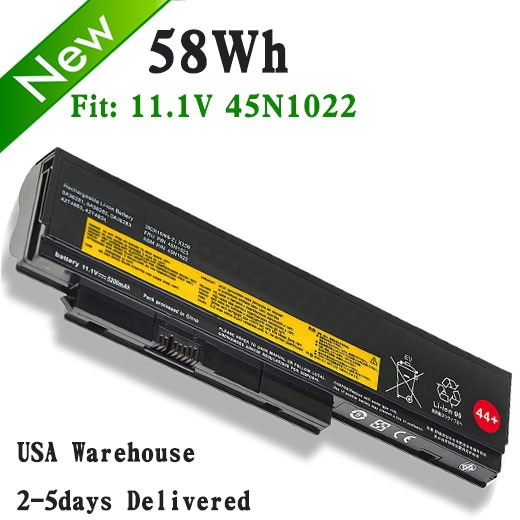 v44+ 6 Cell X230 X220 Battery For Lenovo ThinkPad X230i X220i 45N1024 45N1025