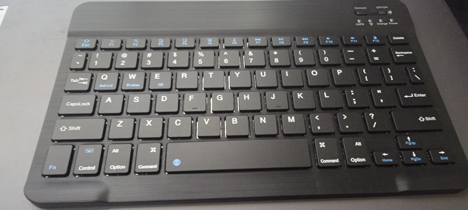 Ultra Slim Wireless Bluetooth Keyboard Black 10 Inch