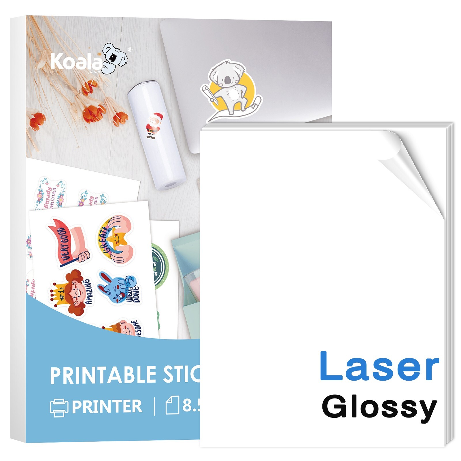 Lot Koala Double-sided Printable Full Sheet Shipping Labels 8.5x11 for Laser