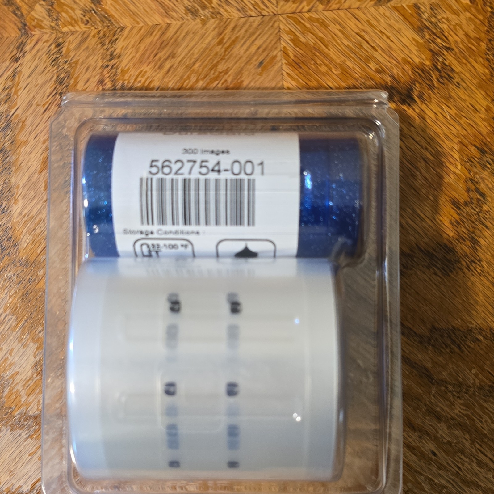 Datacard 562754-001 Printer Ribbon, 300 Images, Blue/White