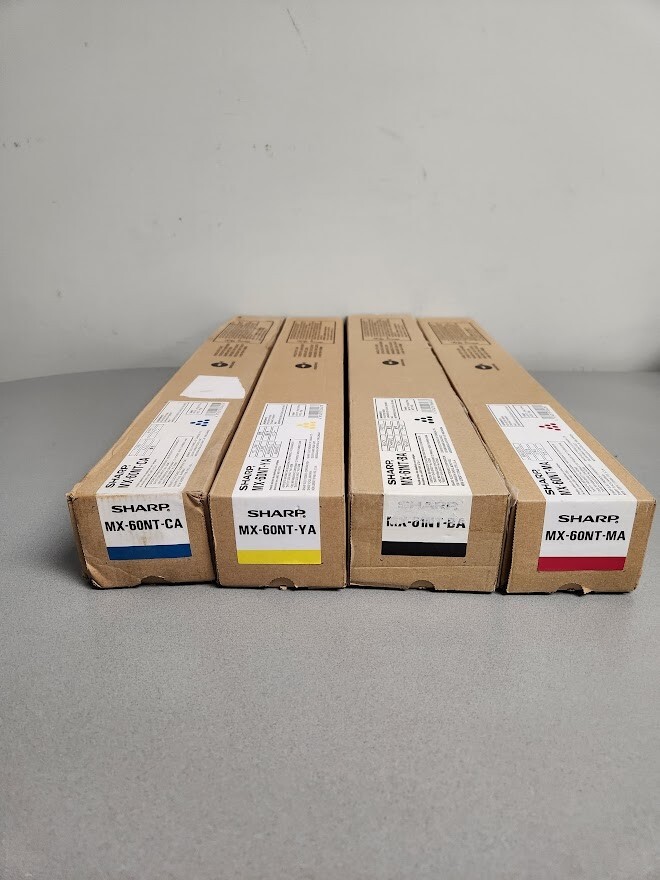 Sharp MX60NT Toner Cartridge Set Yellow, Magenta Cyan, Black