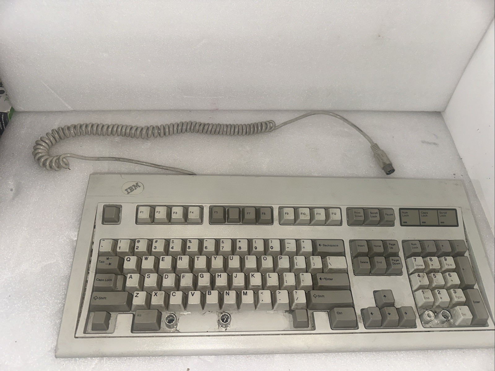 Vintage IBM Mechanical Keyboard Clickity Clack Model M F2 1984 Made USA UNTESTED