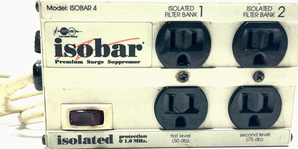 New Isobar 4-Outlet Surge Protector, Model ISOBAR4ultra- Premium Power (BB25