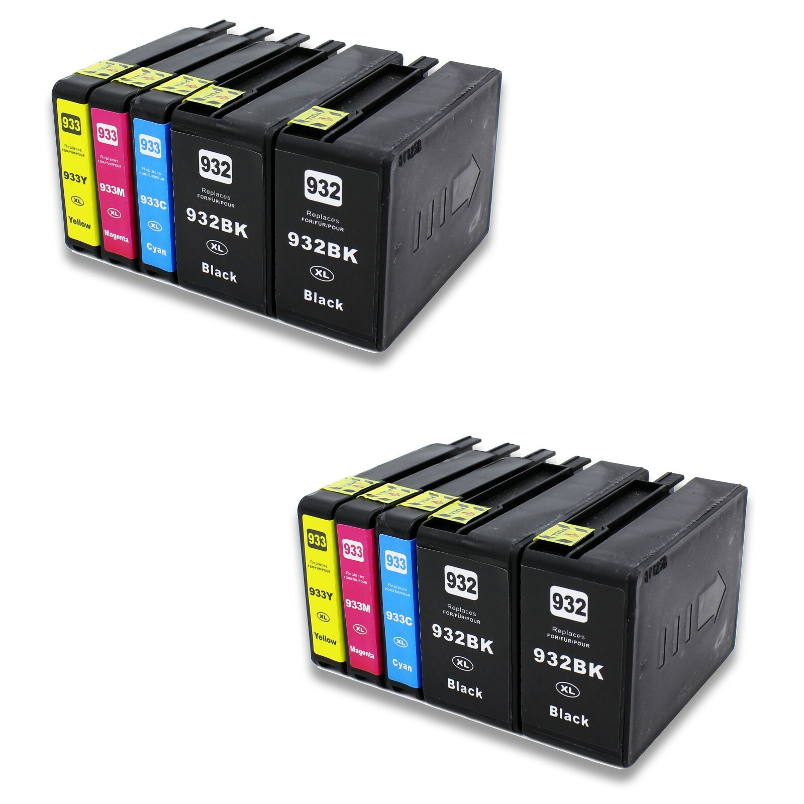 10PK 932 XL 933 XL Ink Cartridge for HP OfficeJet 6100 6700 6600 7610 7100 