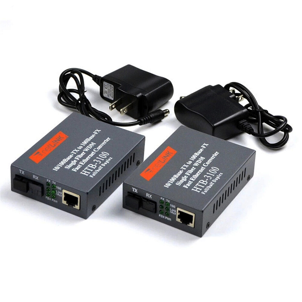 ​HTB-3100 Fiber Transceiver Single Fiber Converter 25km SC 10/100M Single Mode
