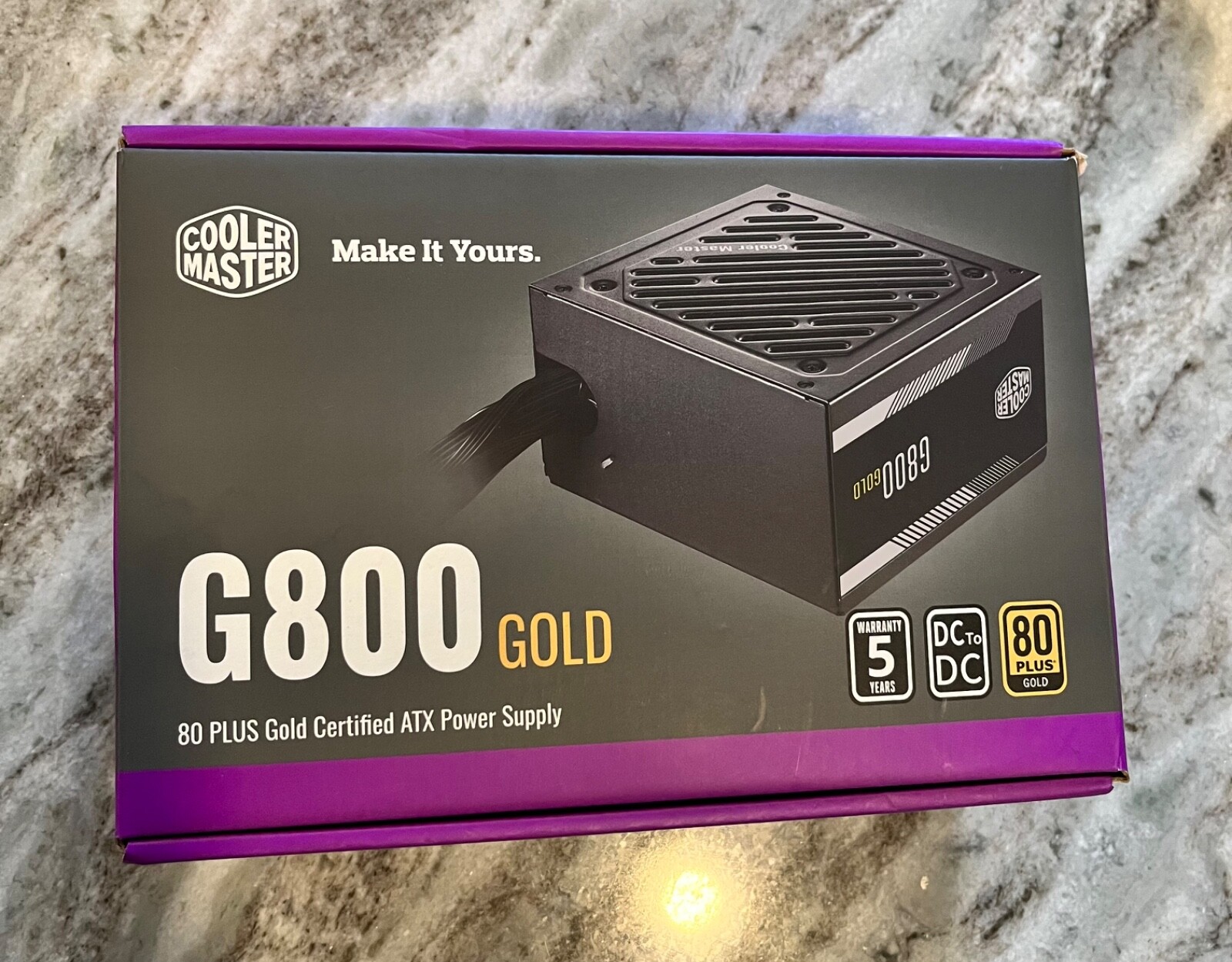 Cooler Master G800 Gold 80 Plus Gold Certified ATX Power Supply - Open Box