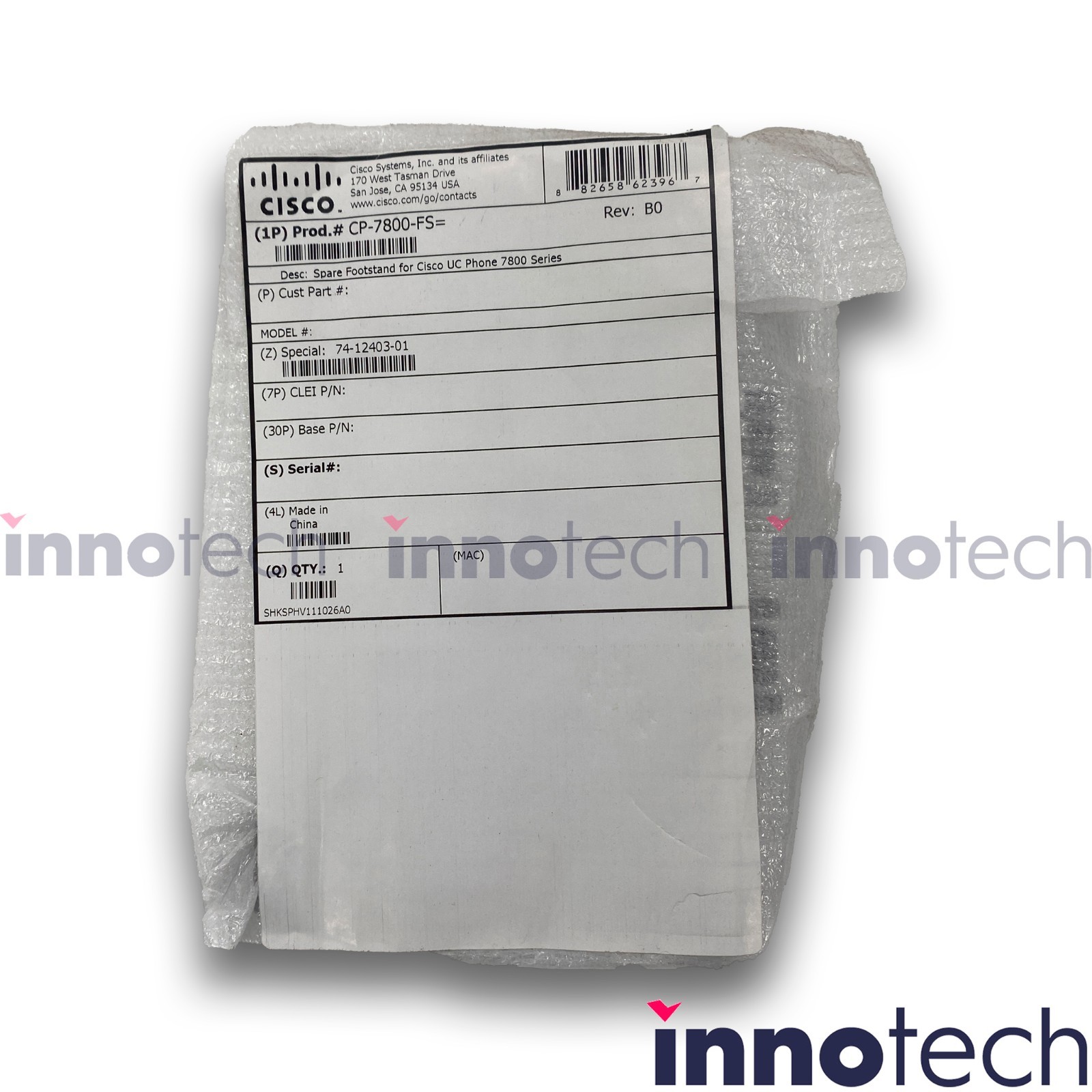 Cisco CP-7800-FS Spare Foot Stand for IP Phone 7800 Series New Sealed