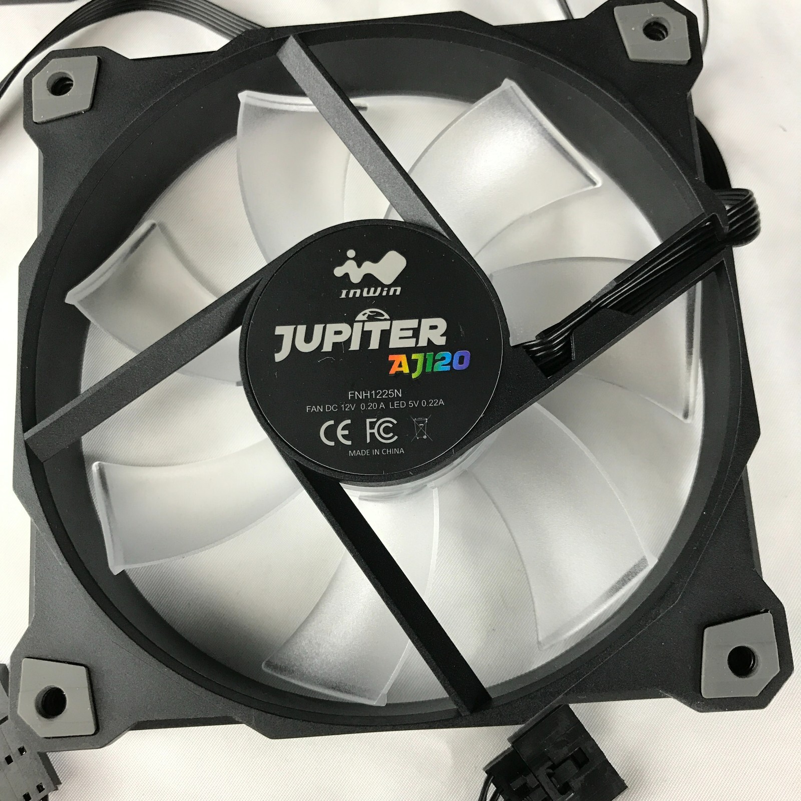 INWIN Jupiter AJ120 | High Air Flow | Addressable RGB PC Fan | 120mm