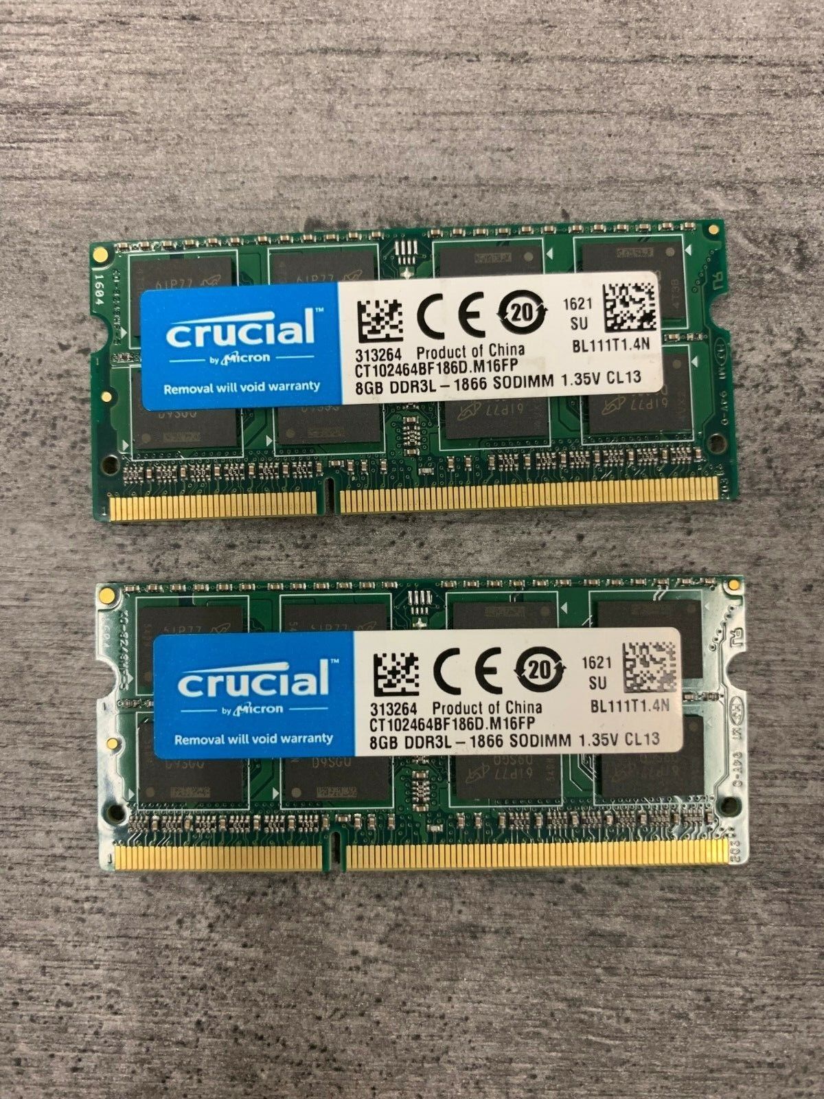 16GB (2 X 8GB ) PC3-12800S DDR3L/DDR3 SODIMM Laptop Memory - Major Brands