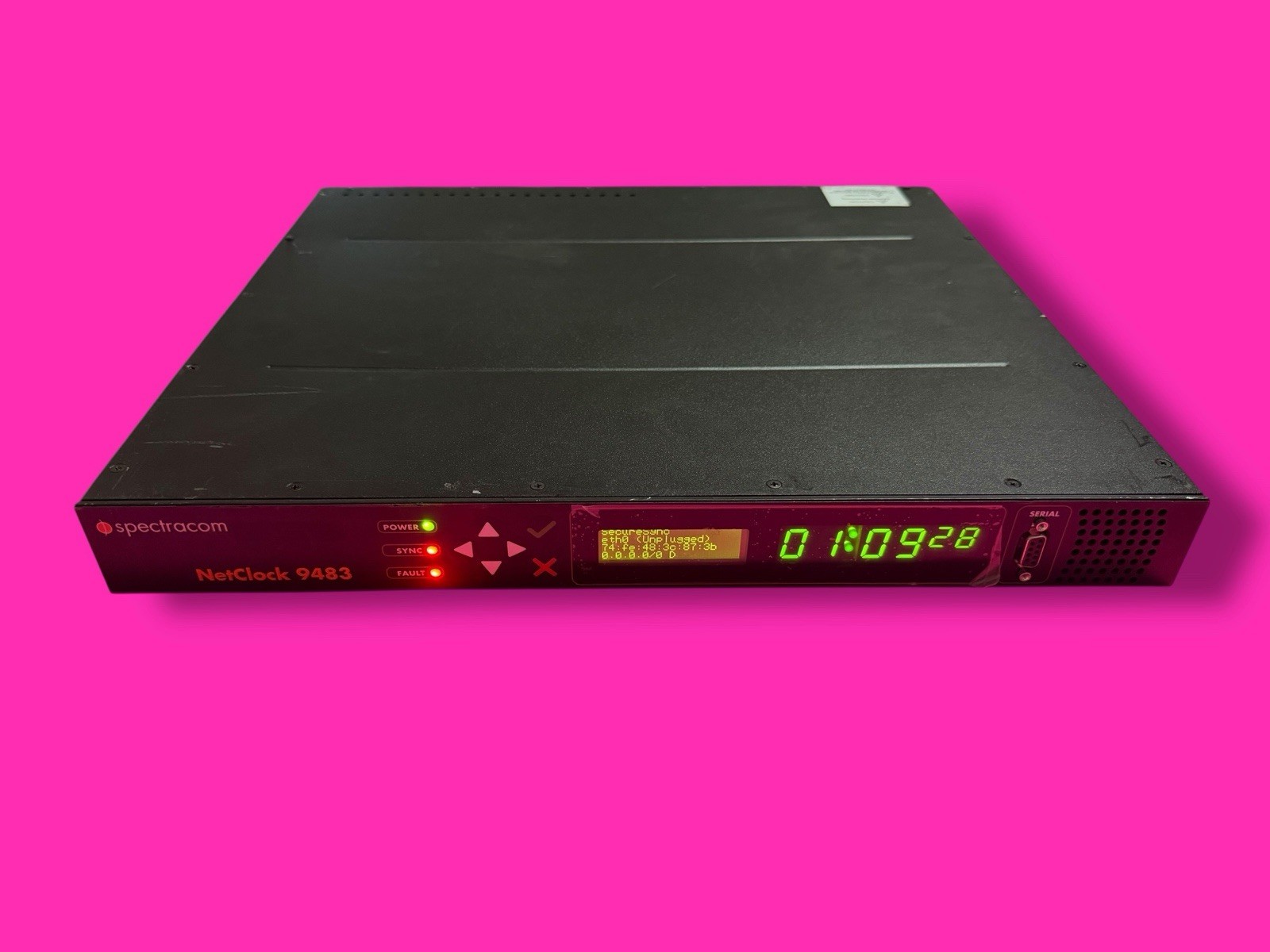 Spectracom NetClock 9483 Network Time Clock Unit Only Unit Only #2