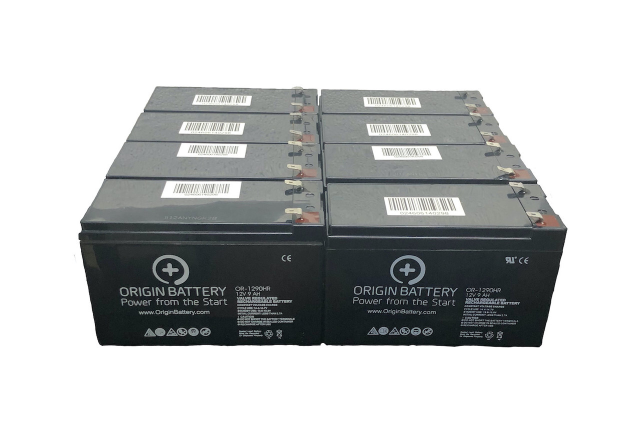 APC SUA2200RMXL3U Battery Kit - 8 Pack 12V 9AH High-Rate UPS Series