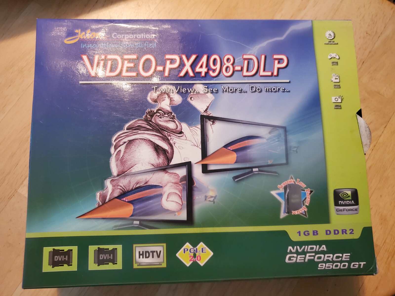 Jaton GeForce 9500 GT 1GB, DDR2 Graphics Card, VIDEO-PX498-DLP