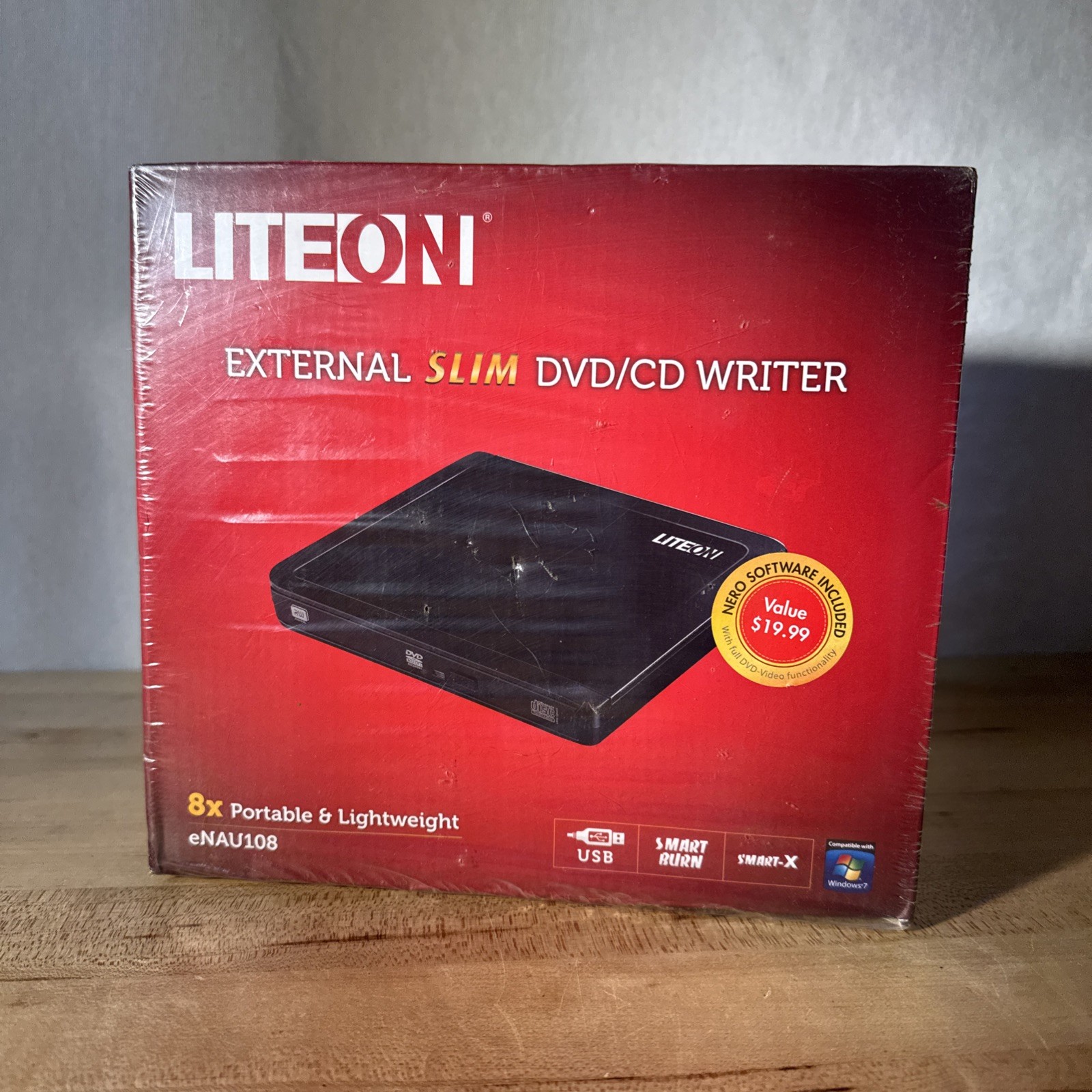 Lite-On eNAU108 External Slim DVD/CD Writer Windows 7 NIB