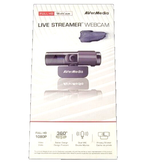 Live Streamer Webcam AVerMedia PW313C Full HD New