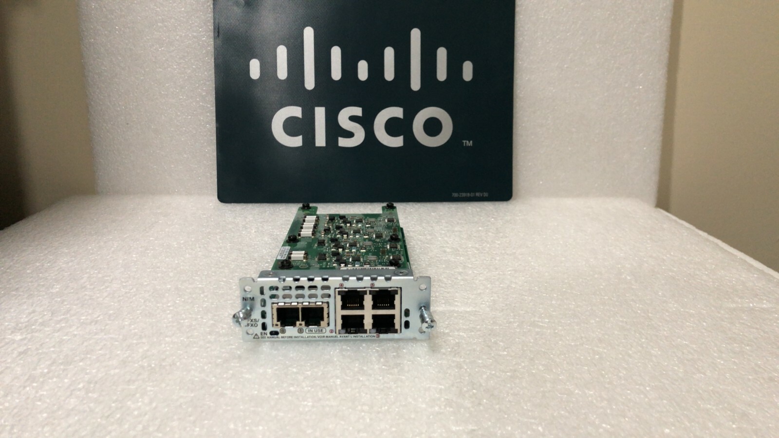 CISCO NIM-2FXS/4FXO 2-Port FXS 4-Port FXO ISR Router Voice Fax Interface Module