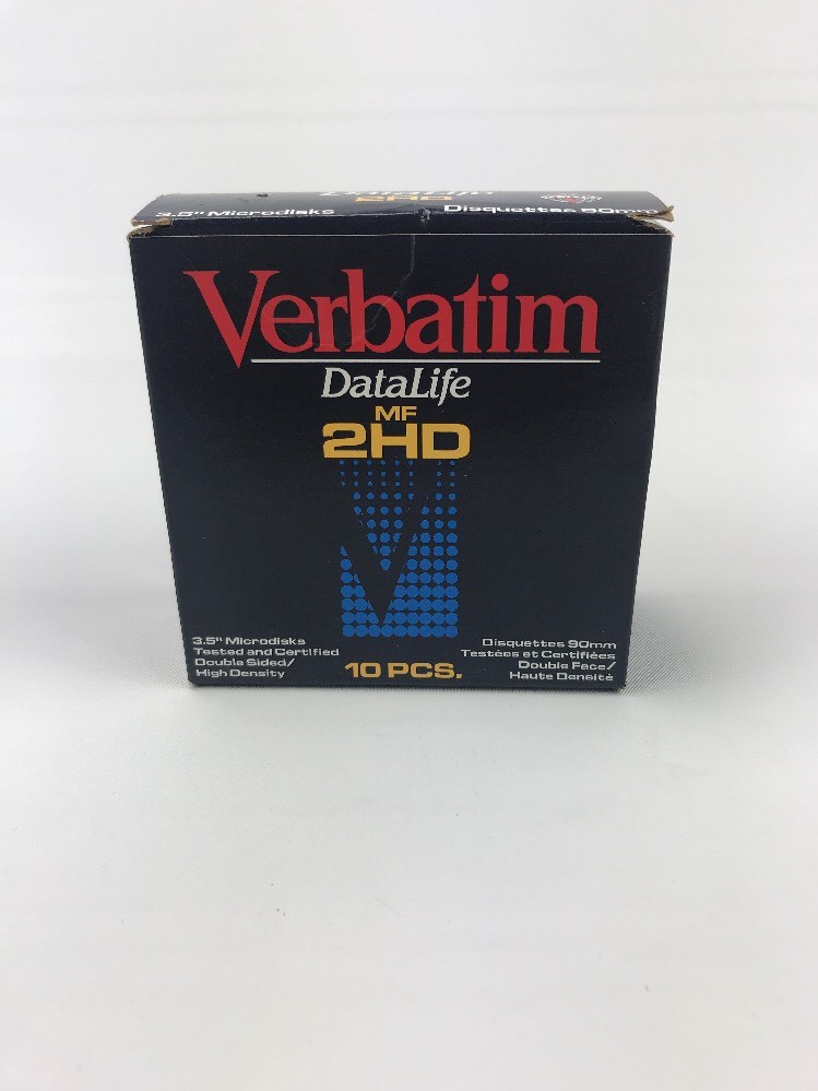Verbatim DataLife High Density 3.5" Microdisks Double Sided 9 Disks Grey E3