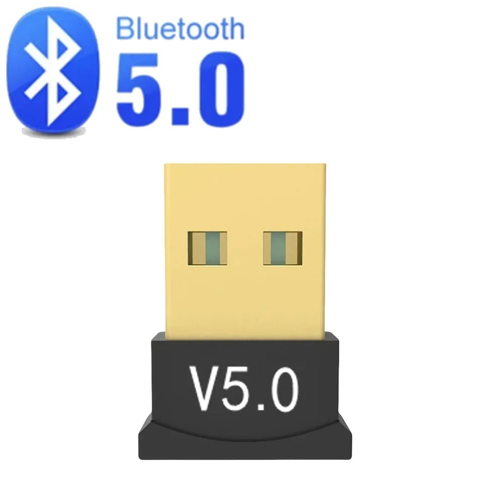 USB Bluetooth 5.0 Wireless Stereo Audio Music Adapter Dongle Receiver For TV PC