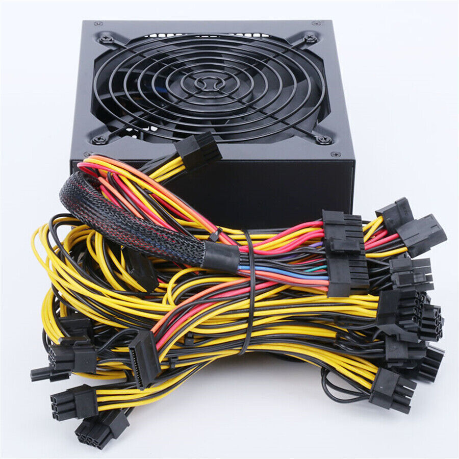 1800W Mining Modular Computer Power Supply for 8 GPU Video Cards
