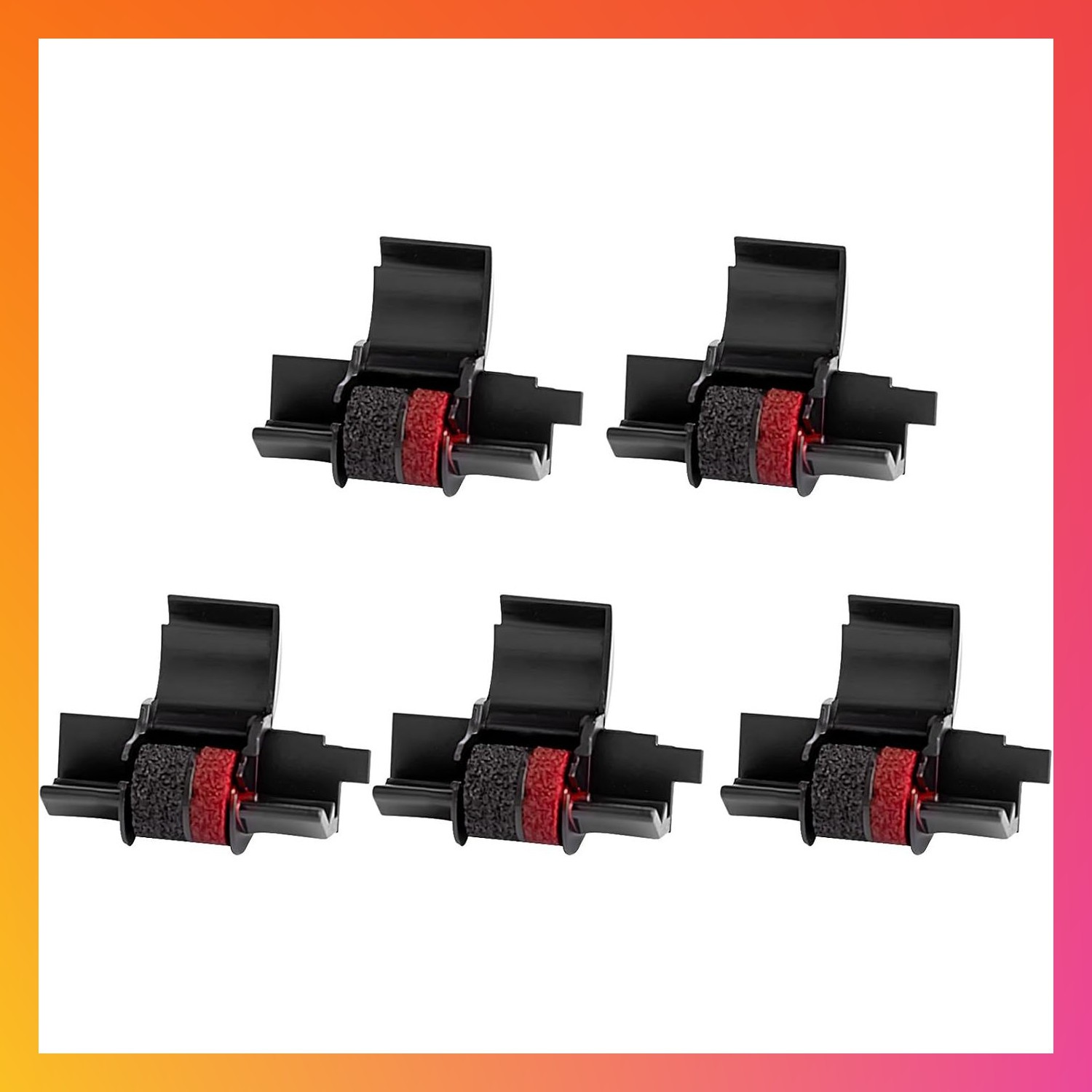 5 Pack Black Red IR40T Calculator Ink Ribbon Fits Casio Sharp Printers