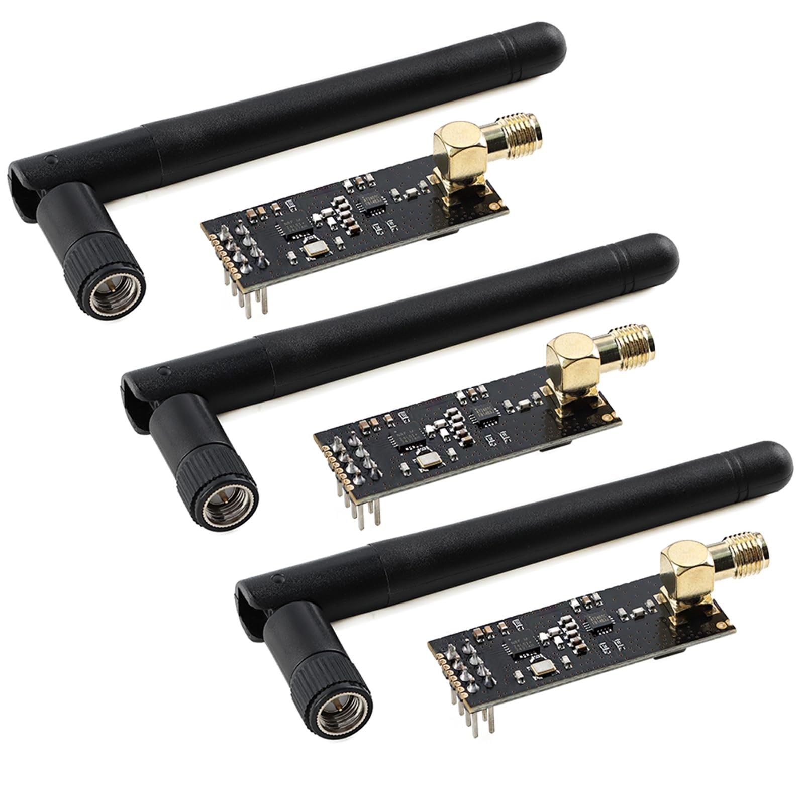 3Pcs NRF24L01 PA LNA Wireless Transceiver Module 1100m Long Range 2.4GHz High...