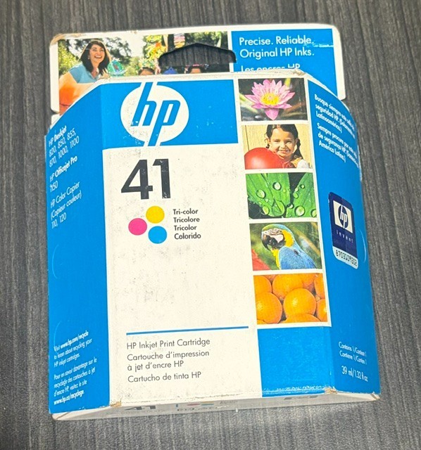 HP Inkjet 41 Tri-Color Ink Printer Cartridge Sealed Original Packaging New