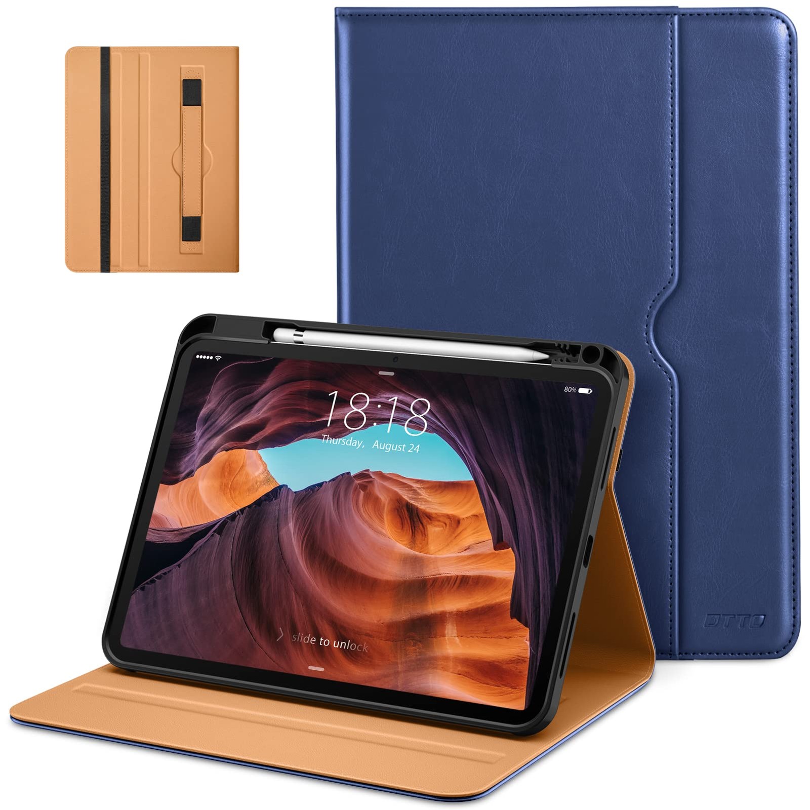 DTTO for iPad (A16) 11th Generation Case 11 Inch 2025, 10th B-Navy Blue