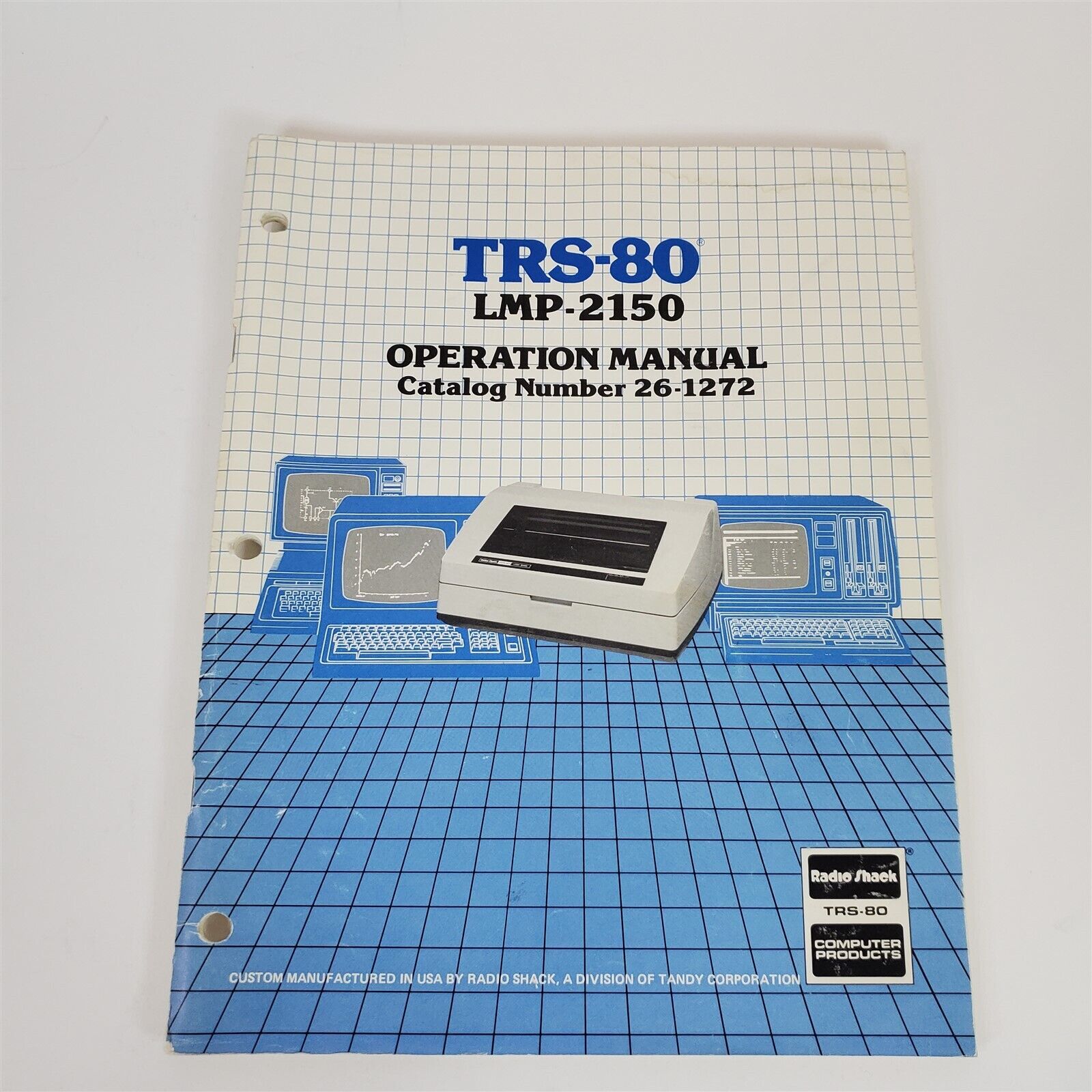 Vintage Original Radio Shack TRS-80 LMP-2150 Printer Operation Manual 26-1272