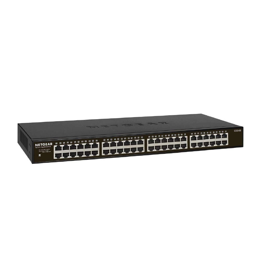 NETGEAR 48-Port Gigabit Ethernet Unmanaged Essentials Switch 48 Port, Black