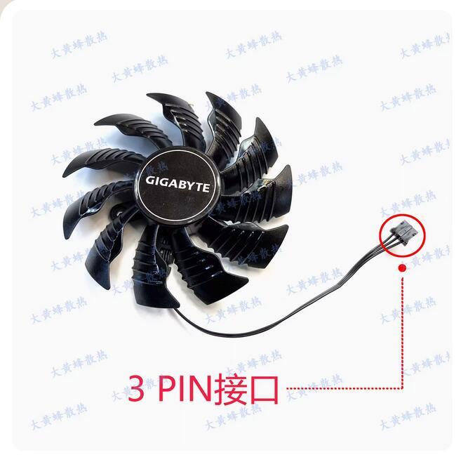 For GIGABYTE GTX1650 1650S GDDR6 ITX Graphics Card Heat Single Fan PLA09215S12