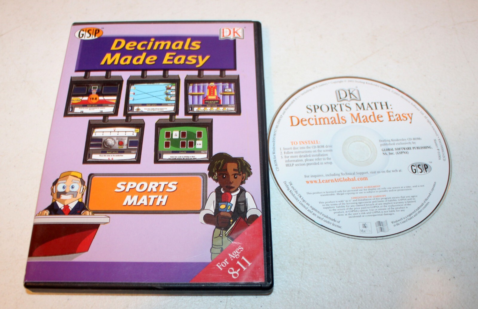 Sports Math: Decimals Made Easy (Ages 8-11) (PC/MAC-CD) We Combine Shipping