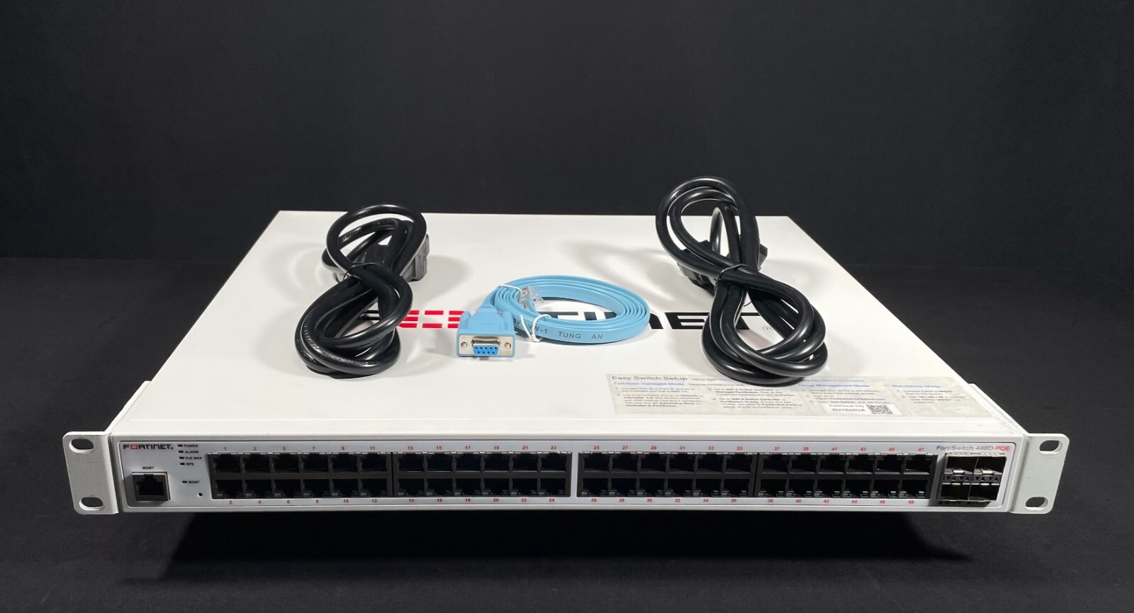 Fortinet  FortiSwitch FS-448D-POE 48 Port PoE Managed  Switch -Fast Shipping