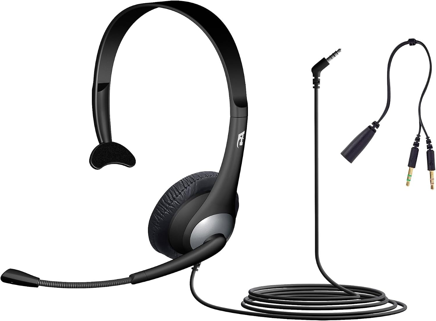 Versatile AC-104 Mono Headset for Clear Communication – Adjustable & Lightweight