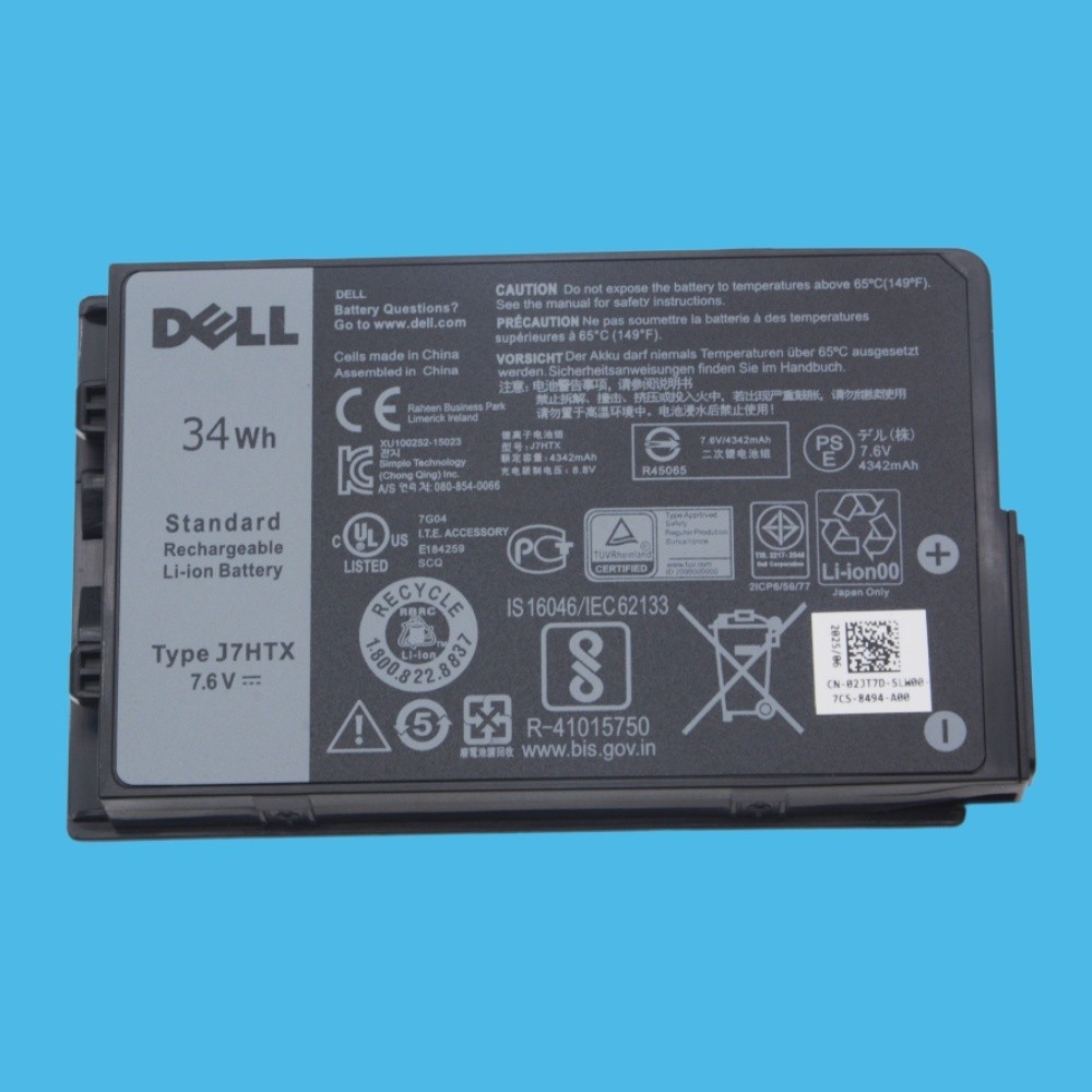 Genuine J7HTX 7XNTR Battery for Dell Latitude 12 7202 7212 7220 Rugged Tablet US