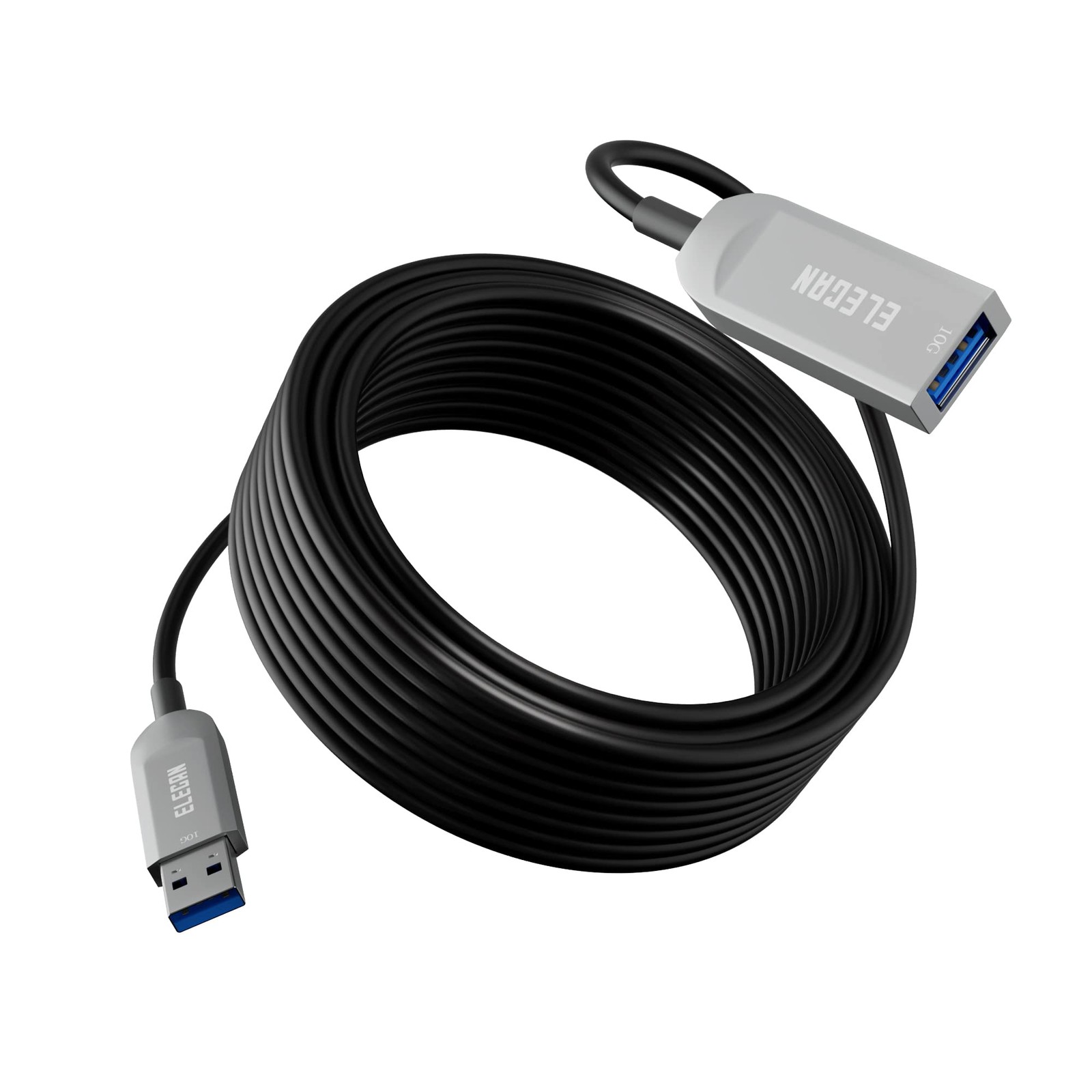 Elecan Active Optical USB 3.0 Extension Cable 75 FT Fiber Optic Type A 75FT