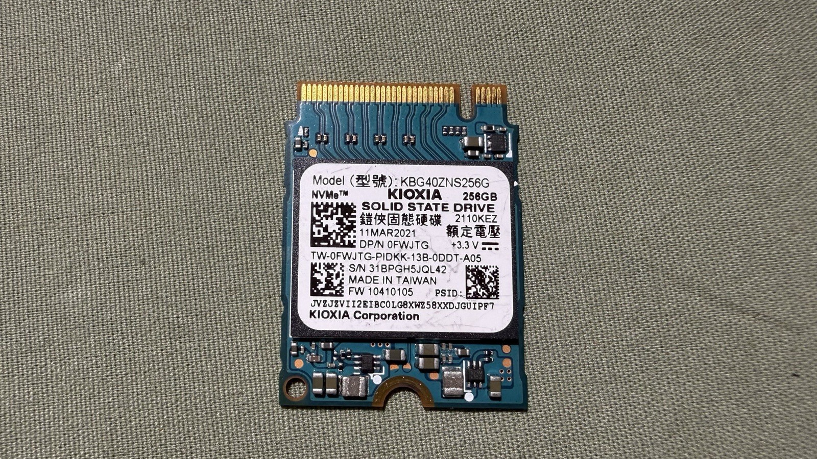 Kioxia 256GB SSD