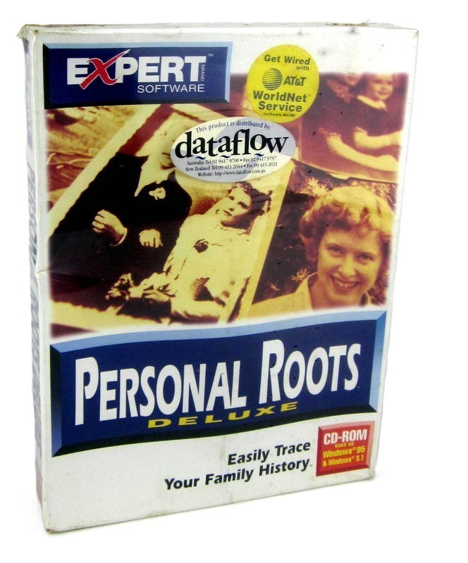 Personal Roots Deluxe PC CD-ROM Easily Trace Family History Expert Software NEW