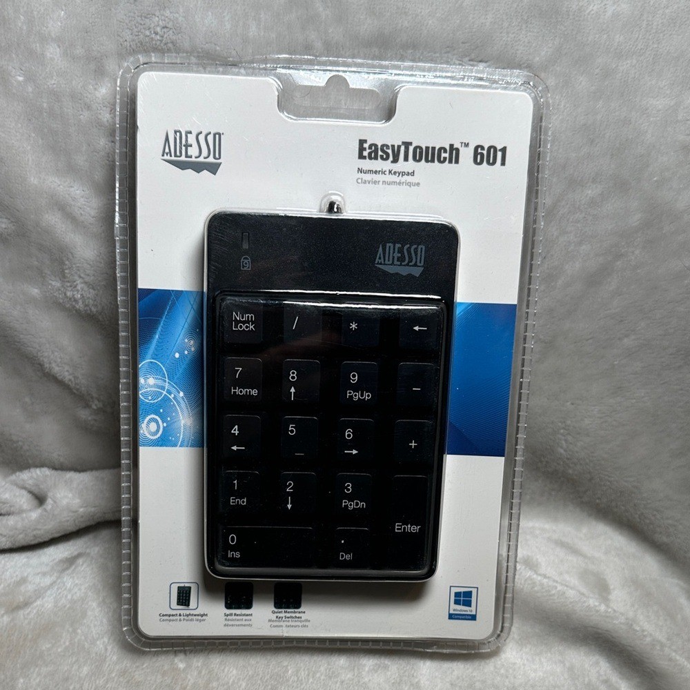 Adesso EasyTouch 601 Numeric Keypad Spill Resistant