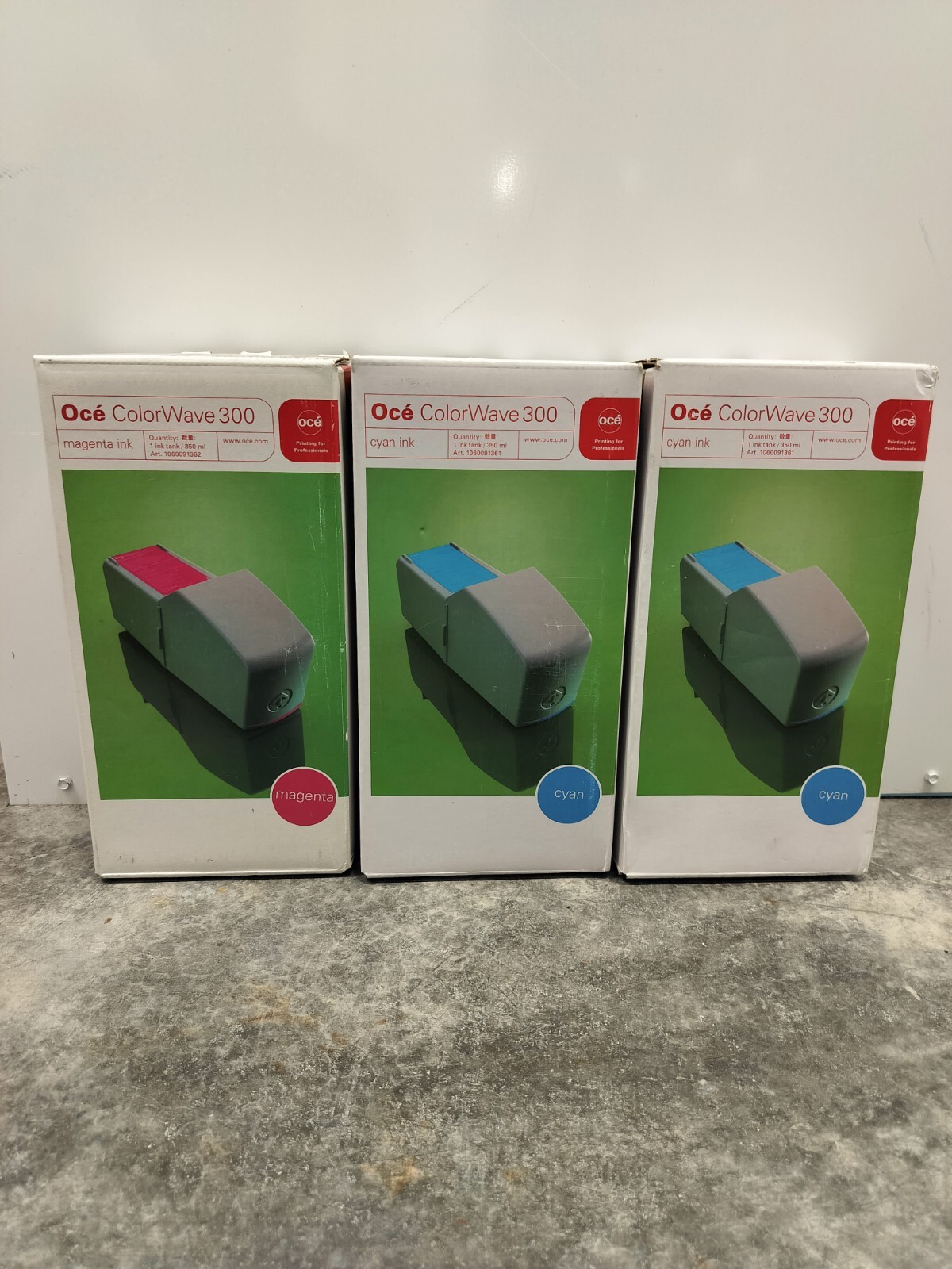  OCE Colorwave 300 1 Magenta   2Cyan 350ml Ink Cartridges