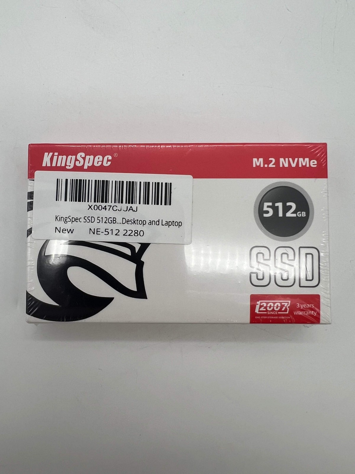 KingSpec NX-512 2280 M.2 NVMe 512GB SSD New In Box