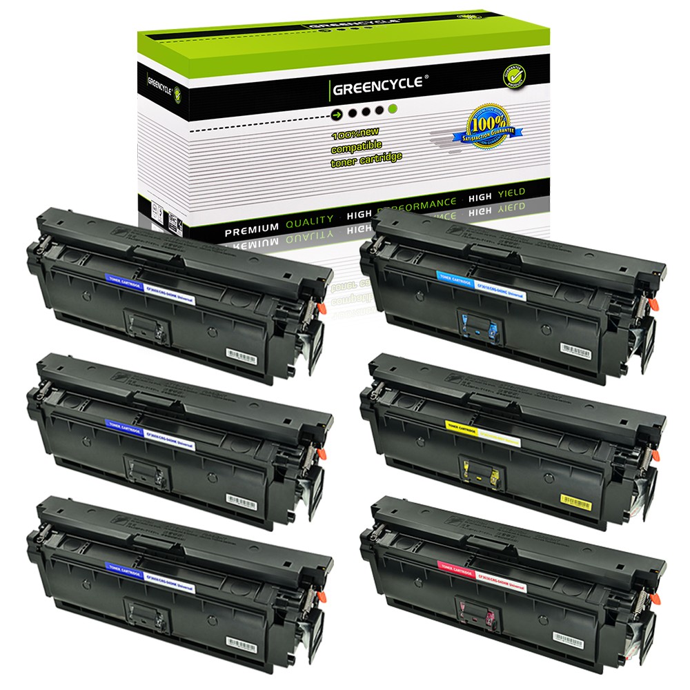 6PK CF360X C M Y Toner Set fits for HP 508X Color Enterprise M553x M553dn M553dh