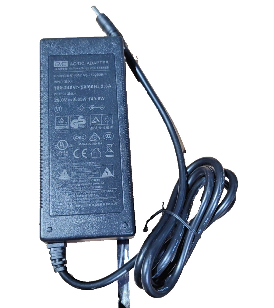 Genuine GVE GM152-2800535-F AC/DC Adapter 100-240V 50/60HZ 2.5A Power Supply