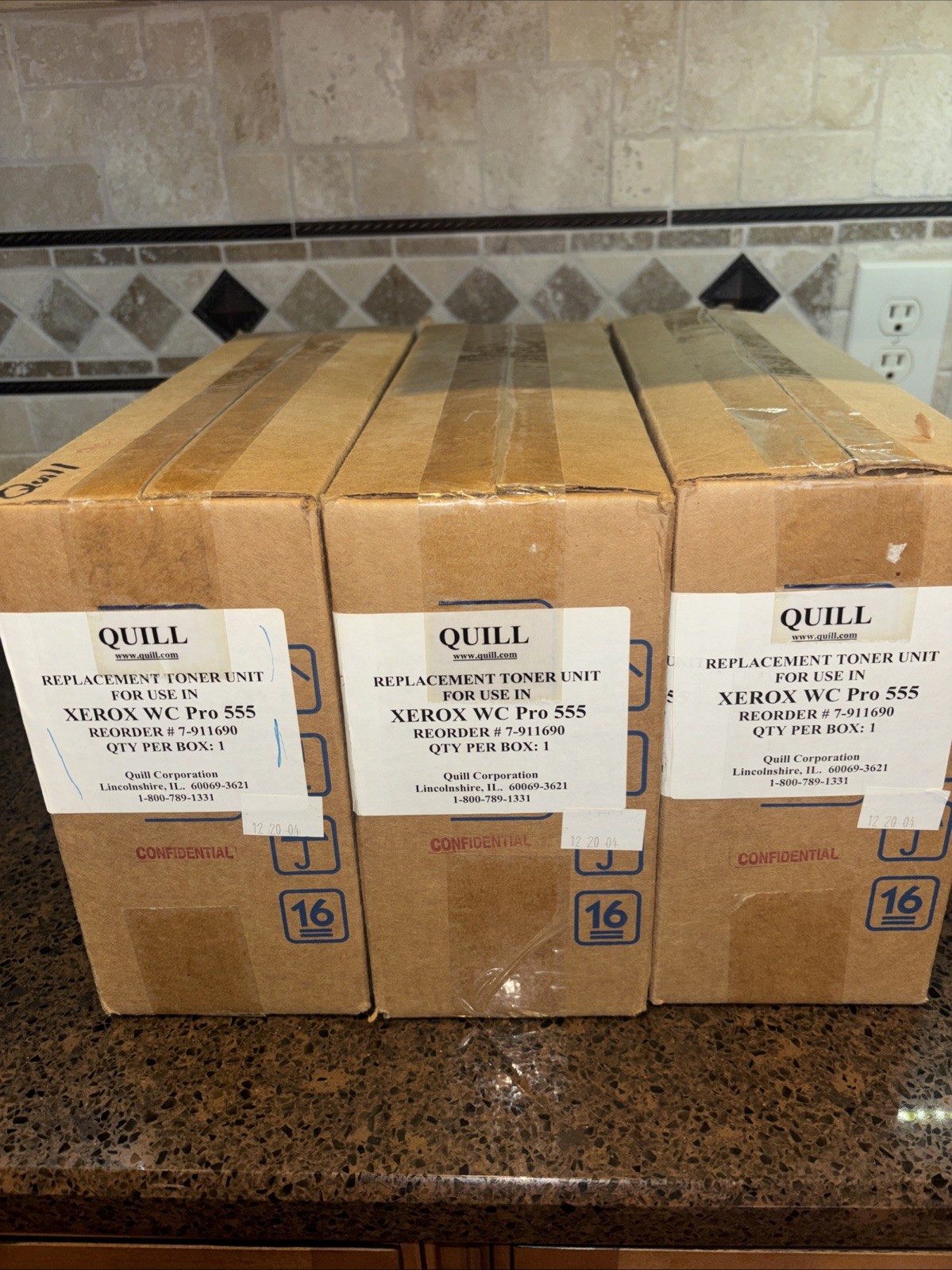 Quill Replacement Toner for Xerox WC Pro 555 (3) New